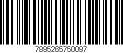Código de barras (EAN, GTIN, SKU, ISBN): '7895265750097'