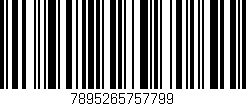 Código de barras (EAN, GTIN, SKU, ISBN): '7895265757799'