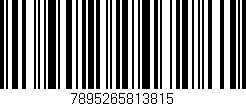Código de barras (EAN, GTIN, SKU, ISBN): '7895265813815'