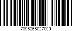 Código de barras (EAN, GTIN, SKU, ISBN): '7895265827898'