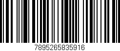 Código de barras (EAN, GTIN, SKU, ISBN): '7895265835916'