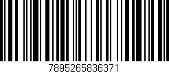 Código de barras (EAN, GTIN, SKU, ISBN): '7895265836371'