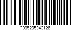 Código de barras (EAN, GTIN, SKU, ISBN): '7895265843126'