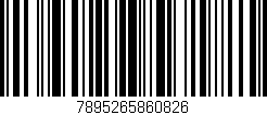 Código de barras (EAN, GTIN, SKU, ISBN): '7895265860826'