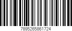 Código de barras (EAN, GTIN, SKU, ISBN): '7895265861724'