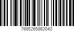 Código de barras (EAN, GTIN, SKU, ISBN): '7895265862042'