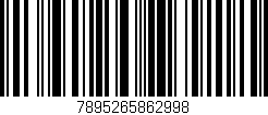 Código de barras (EAN, GTIN, SKU, ISBN): '7895265862998'