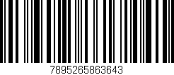 Código de barras (EAN, GTIN, SKU, ISBN): '7895265863643'