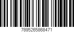Código de barras (EAN, GTIN, SKU, ISBN): '7895265868471'
