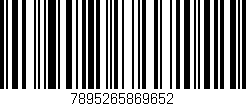 Código de barras (EAN, GTIN, SKU, ISBN): '7895265869652'