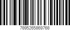 Código de barras (EAN, GTIN, SKU, ISBN): '7895265869768'