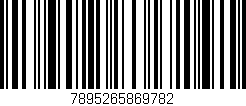 Código de barras (EAN, GTIN, SKU, ISBN): '7895265869782'