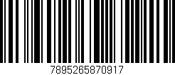 Código de barras (EAN, GTIN, SKU, ISBN): '7895265870917'
