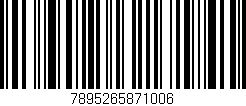 Código de barras (EAN, GTIN, SKU, ISBN): '7895265871006'