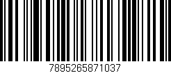 Código de barras (EAN, GTIN, SKU, ISBN): '7895265871037'