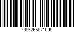 Código de barras (EAN, GTIN, SKU, ISBN): '7895265871099'