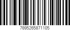 Código de barras (EAN, GTIN, SKU, ISBN): '7895265871105'