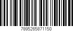 Código de barras (EAN, GTIN, SKU, ISBN): '7895265871150'
