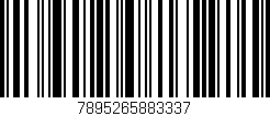 Código de barras (EAN, GTIN, SKU, ISBN): '7895265883337'