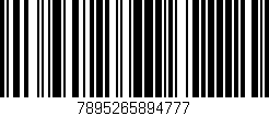 Código de barras (EAN, GTIN, SKU, ISBN): '7895265894777'