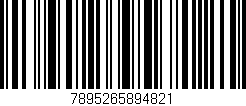 Código de barras (EAN, GTIN, SKU, ISBN): '7895265894821'