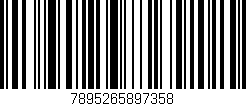 Código de barras (EAN, GTIN, SKU, ISBN): '7895265897358'