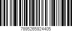 Código de barras (EAN, GTIN, SKU, ISBN): '7895265924405'