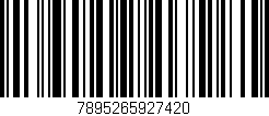 Código de barras (EAN, GTIN, SKU, ISBN): '7895265927420'