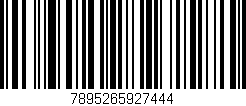 Código de barras (EAN, GTIN, SKU, ISBN): '7895265927444'