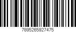 Código de barras (EAN, GTIN, SKU, ISBN): '7895265927475'