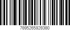 Código de barras (EAN, GTIN, SKU, ISBN): '7895265928380'