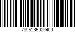 Código de barras (EAN, GTIN, SKU, ISBN): '7895265928403'