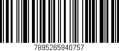 Código de barras (EAN, GTIN, SKU, ISBN): '7895265940757'