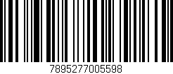 Código de barras (EAN, GTIN, SKU, ISBN): '7895277005598'