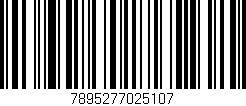 Código de barras (EAN, GTIN, SKU, ISBN): '7895277025107'