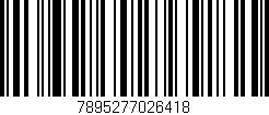 Código de barras (EAN, GTIN, SKU, ISBN): '7895277026418'