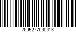 Código de barras (EAN, GTIN, SKU, ISBN): '7895277030316'