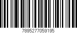 Código de barras (EAN, GTIN, SKU, ISBN): '7895277059195'
