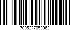Código de barras (EAN, GTIN, SKU, ISBN): '7895277059362'