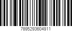 Código de barras (EAN, GTIN, SKU, ISBN): '7895293604911'