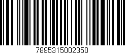 Código de barras (EAN, GTIN, SKU, ISBN): '7895315002350'