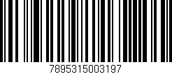 Código de barras (EAN, GTIN, SKU, ISBN): '7895315003197'