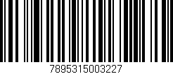 Código de barras (EAN, GTIN, SKU, ISBN): '7895315003227'