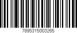 Código de barras (EAN, GTIN, SKU, ISBN): '7895315003265'
