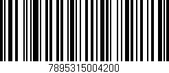 Código de barras (EAN, GTIN, SKU, ISBN): '7895315004200'