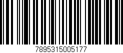 Código de barras (EAN, GTIN, SKU, ISBN): '7895315005177'