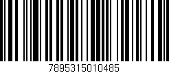 Código de barras (EAN, GTIN, SKU, ISBN): '7895315010485'
