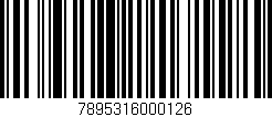 Código de barras (EAN, GTIN, SKU, ISBN): '7895316000126'