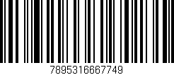 Código de barras (EAN, GTIN, SKU, ISBN): '7895316667749'