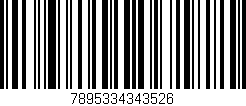 Código de barras (EAN, GTIN, SKU, ISBN): '7895334343526'